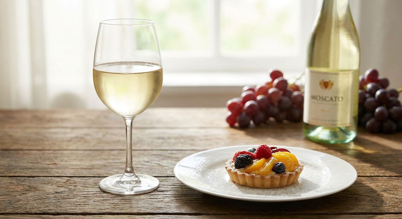 Moscato wine for dessert pairing
