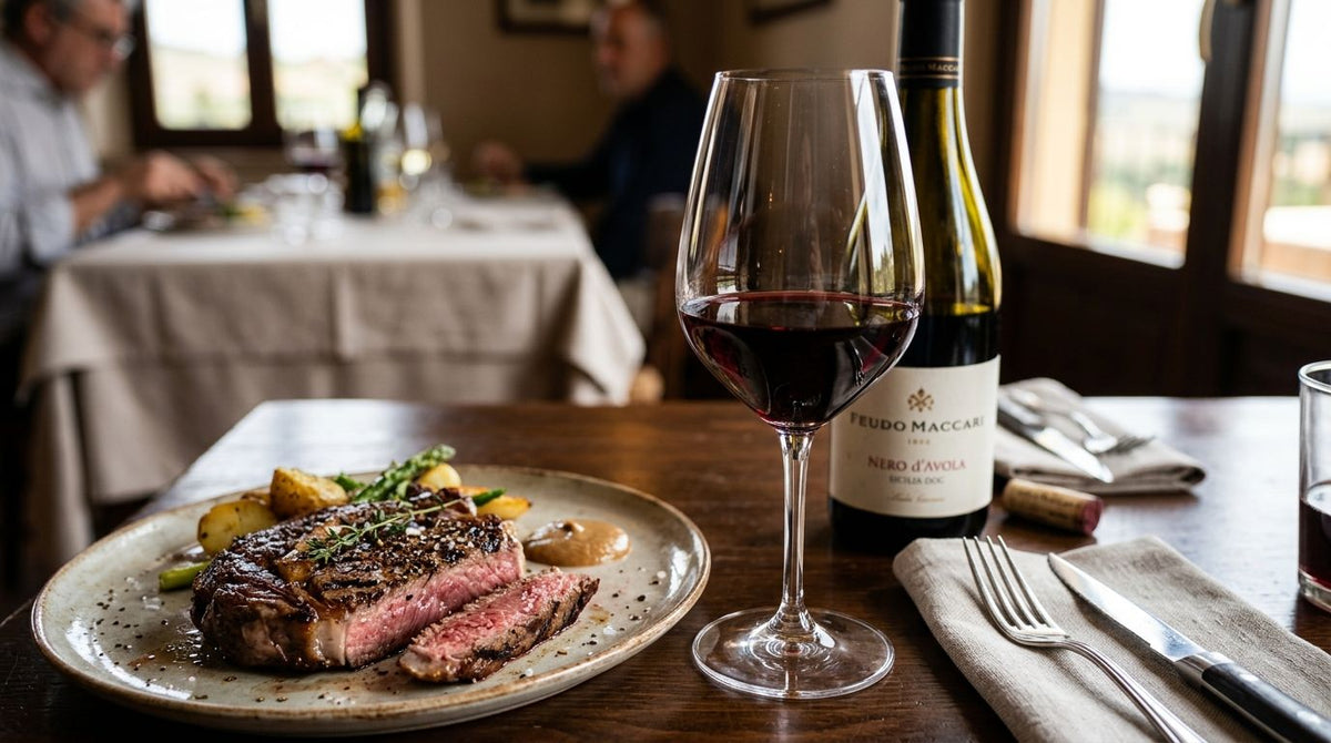 Nero d'Avola wine for red meat dishes