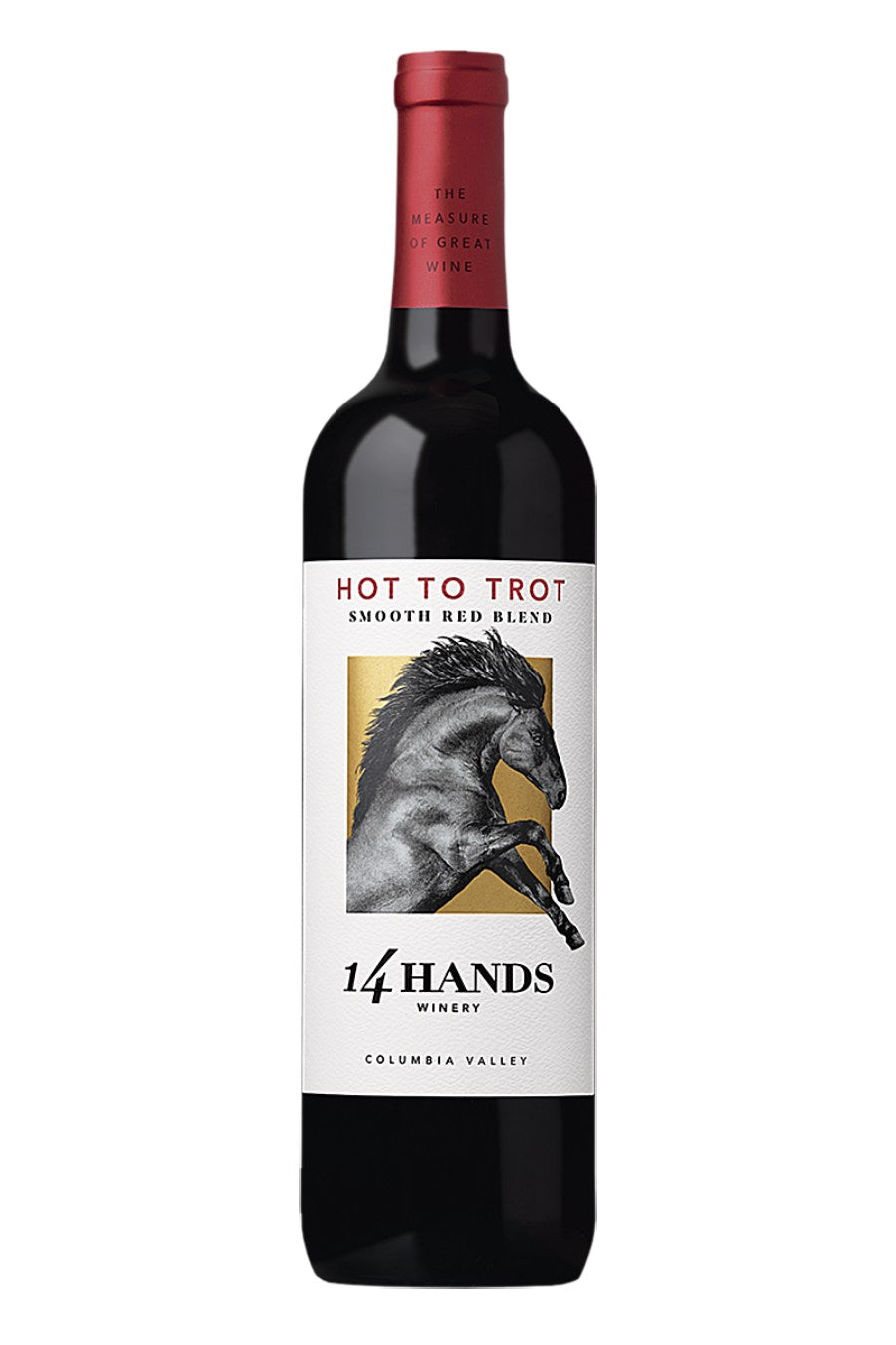 DAMAGED LABEL: 14 Hands Hot To Trot Smooth Red Blend (750 ml)