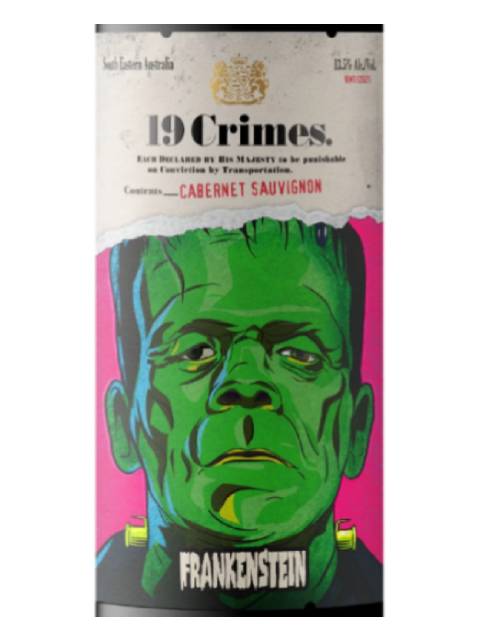 DAMAGED LABEL : 19 Crimes Frankenstein Cabernet Sauvignon (750 ml)