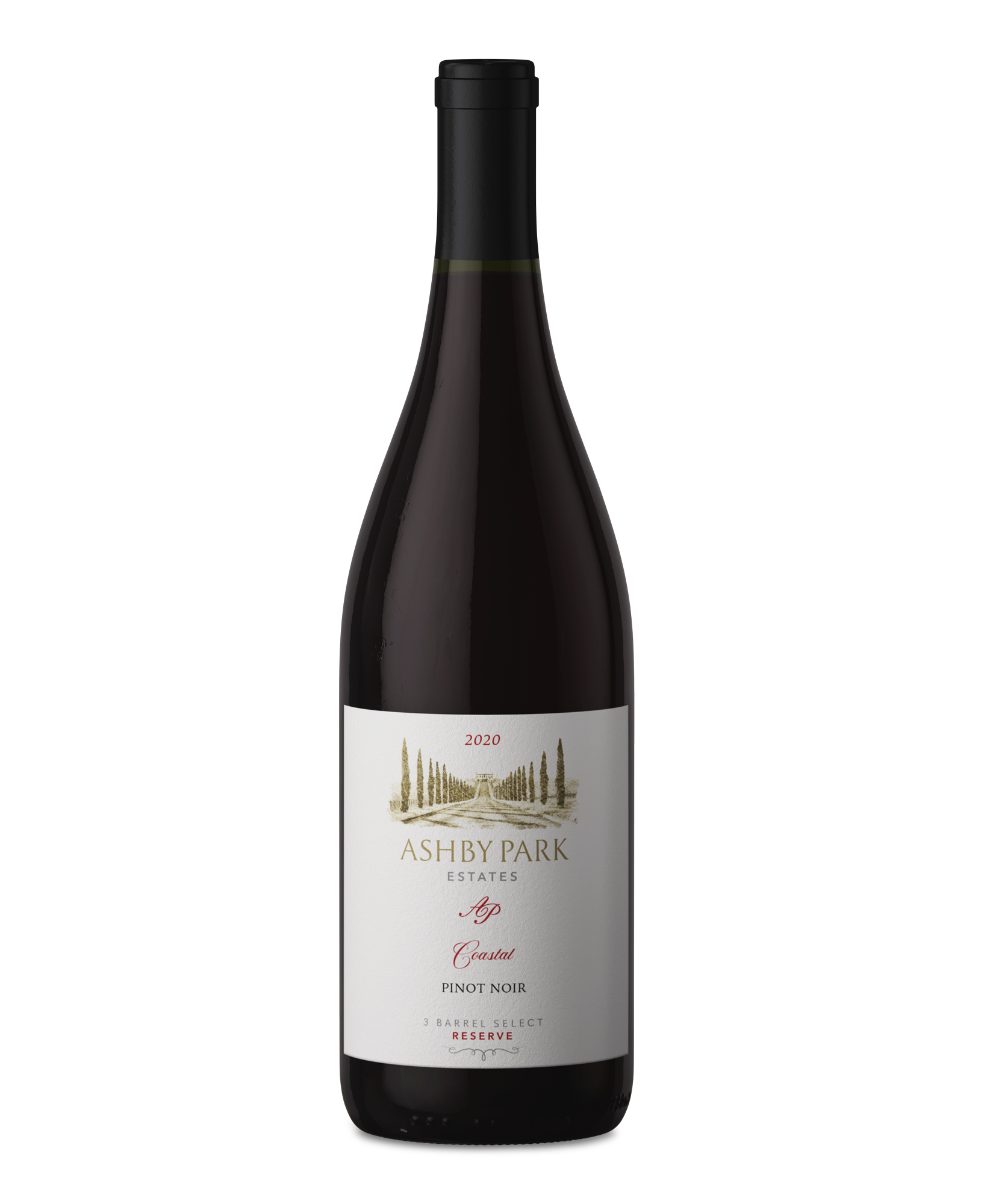 DAMAGED LABEL: Ashby Park Coastal Reserve Pinot Noir 2020 (750 ml)