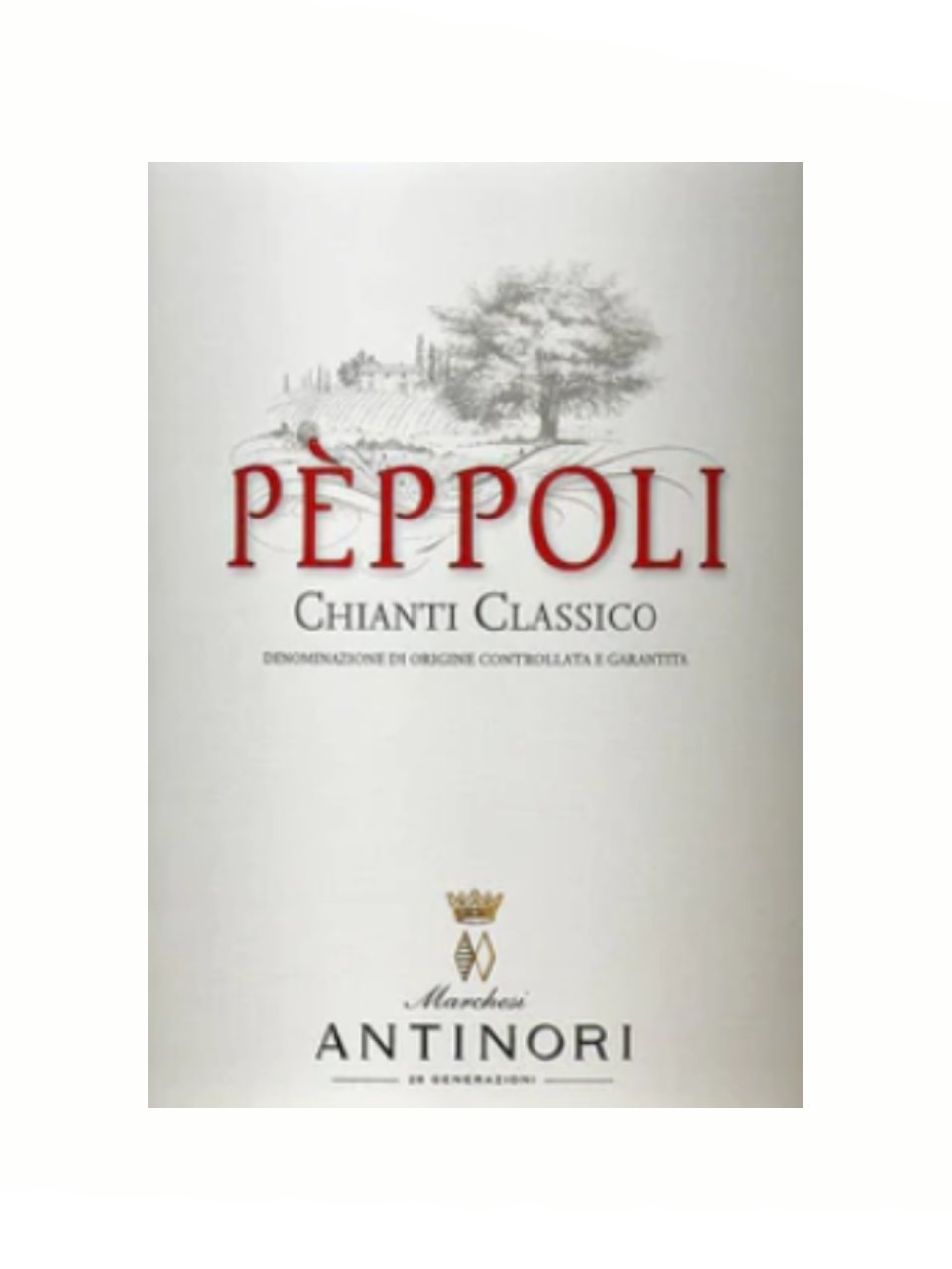 DAMAGED LABEL: Antinori Peppoli Chianti Classico 2023 (750 ml)