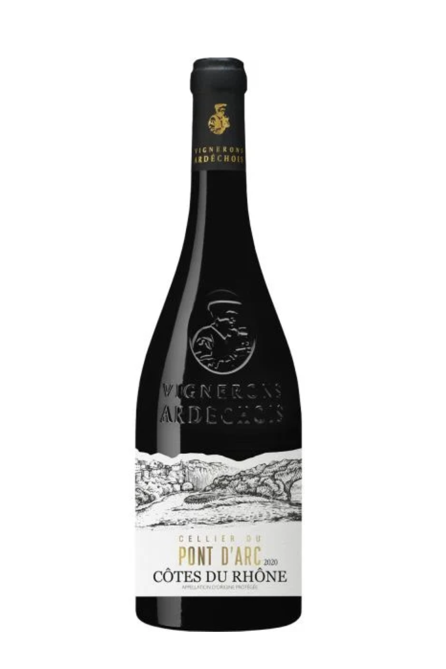 Ardeche Cellier Du Pont D'Arc Côtes du Rhône 2020 (750 ml)