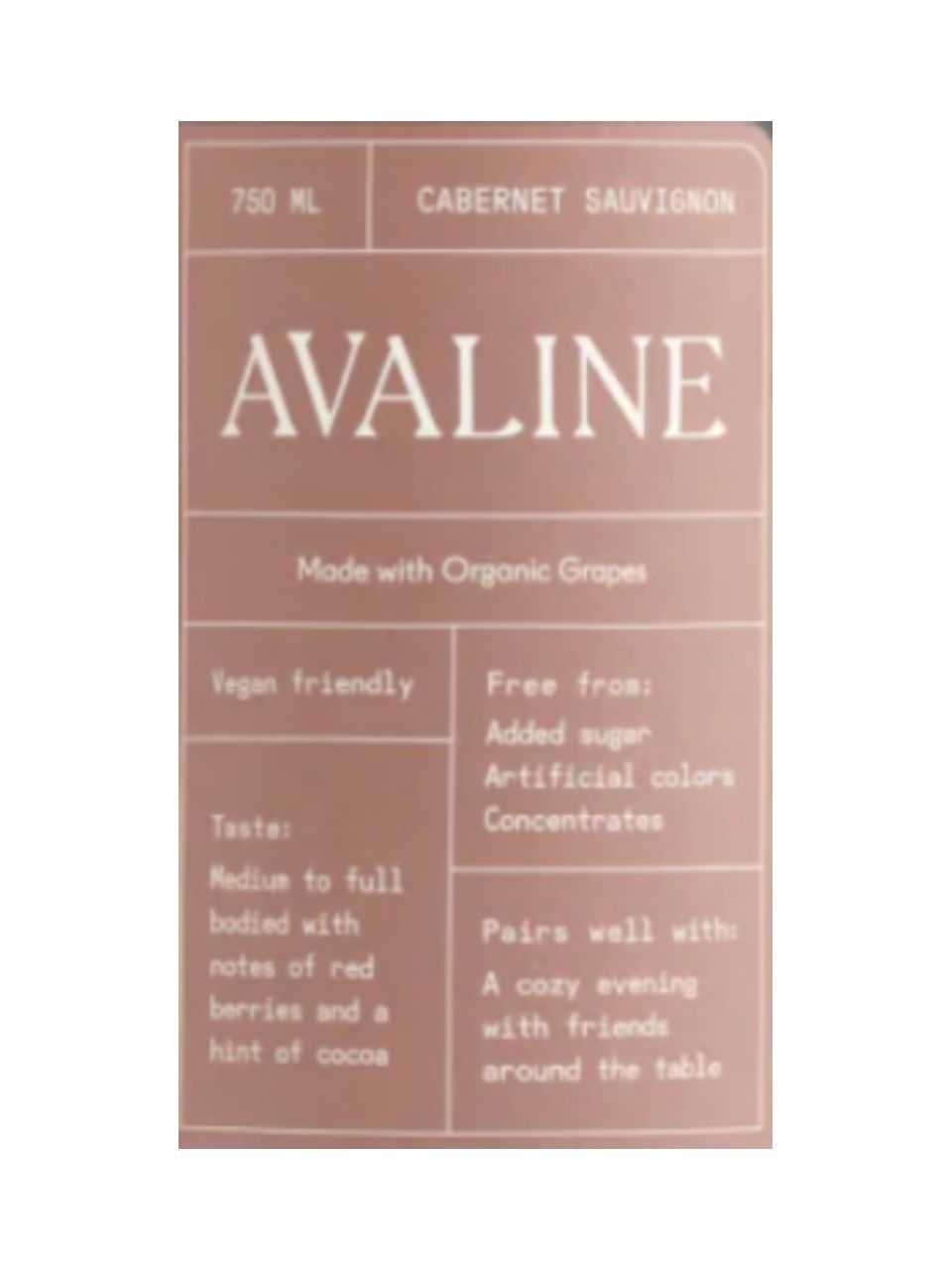 Avaline Cabernet Sauvignon NV (750 ml)