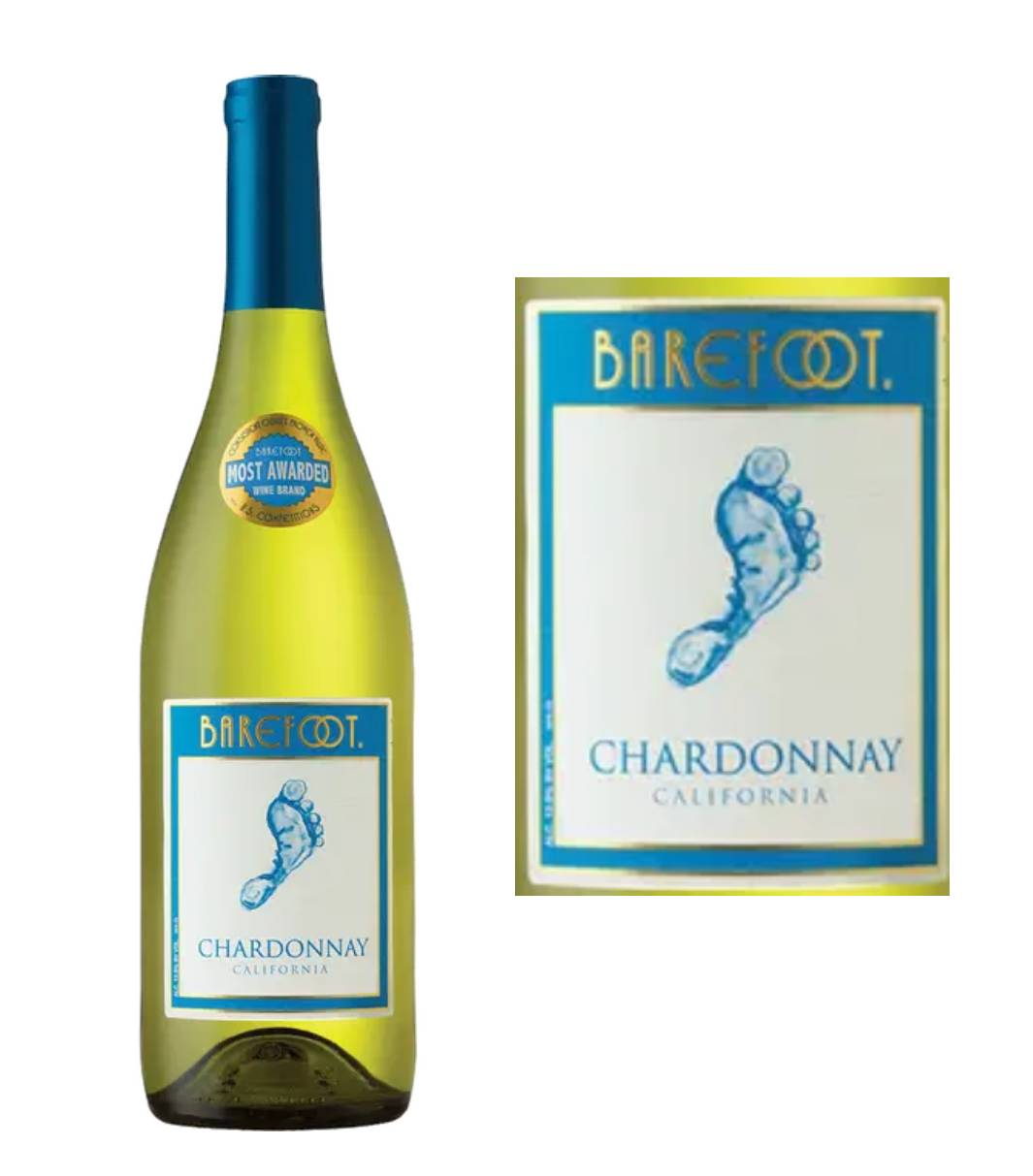 DAMAGED LABEL: Barefoot Chardonnay (750 ml)