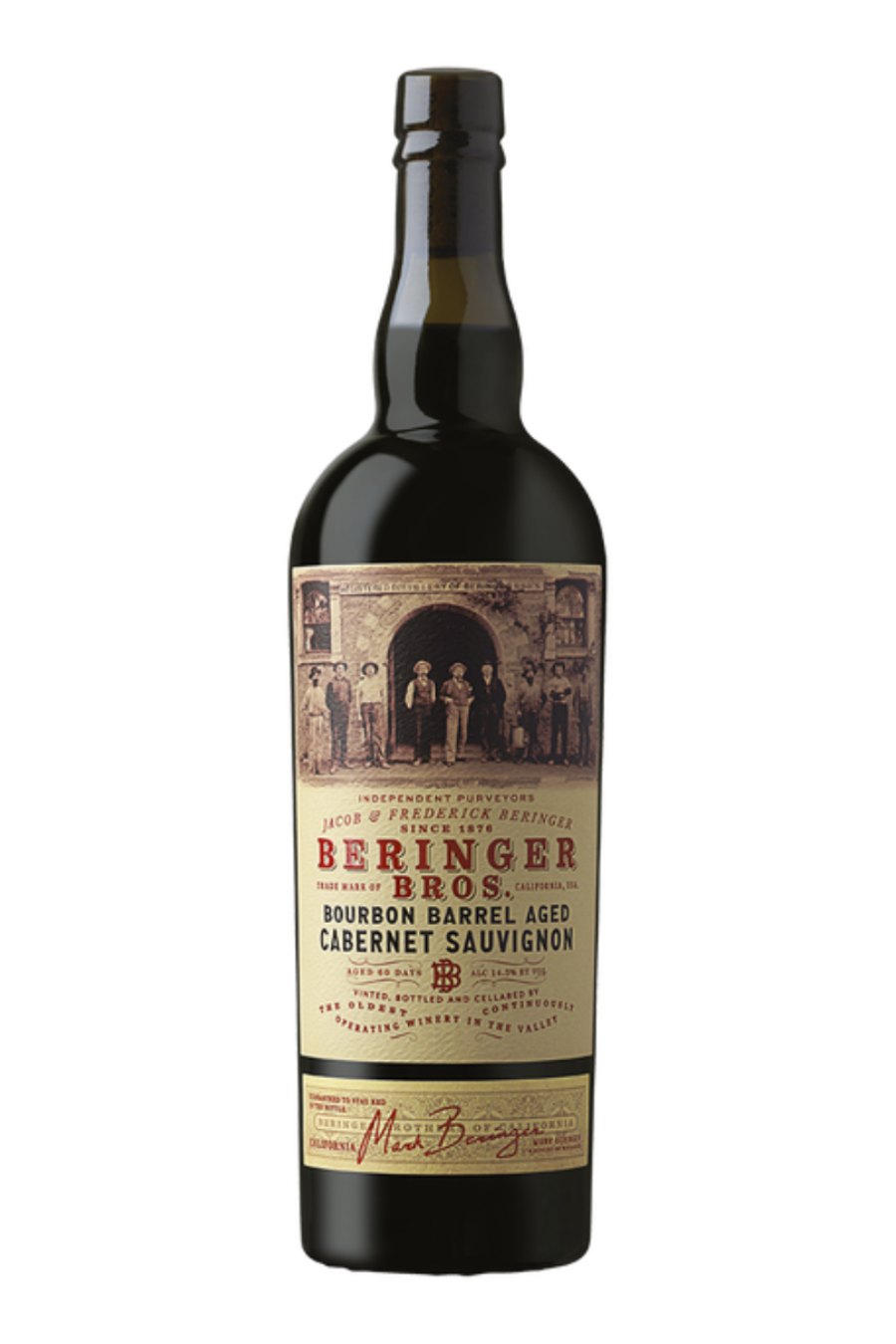 DAMAGED LABEL: Beringer Bros. Bourbon Barrel Aged Cabernet Sauvignon 2023 (750 ml)
