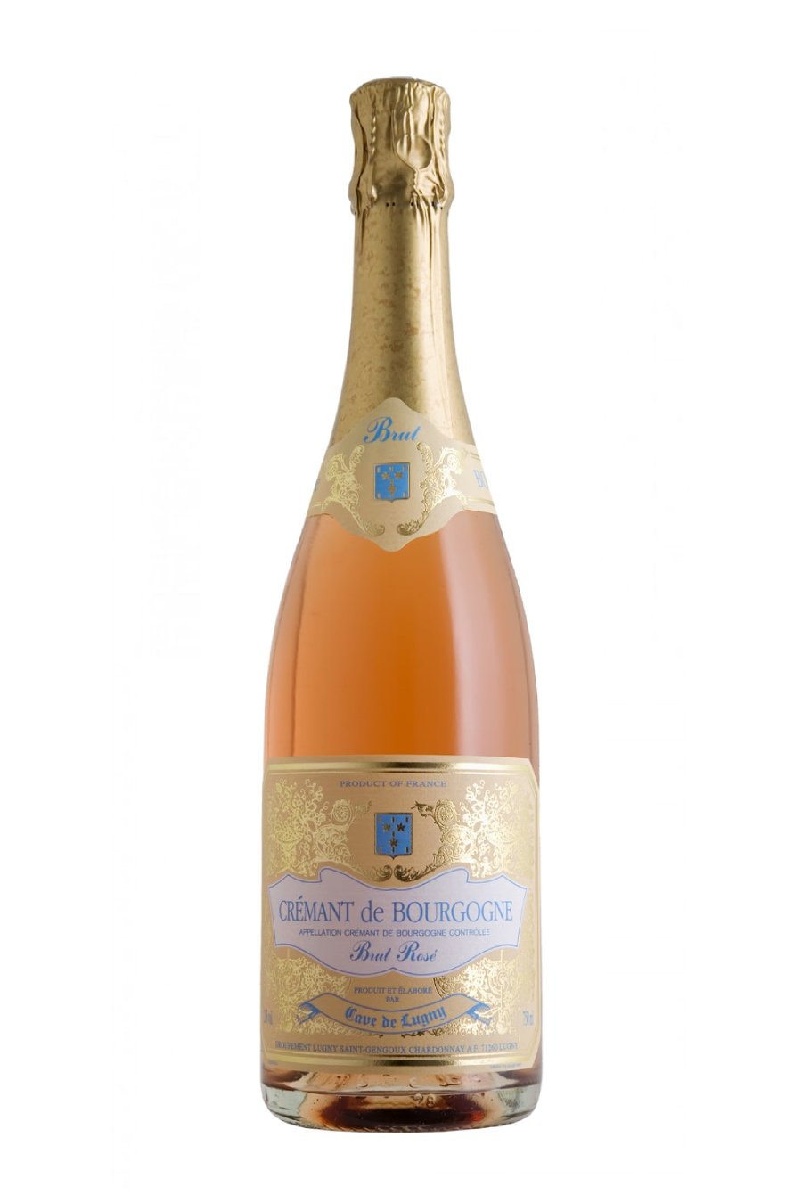 DAMAGED LABEL Cave De Lugny Cremant De Bourgogne Brut Rose (750 ml)