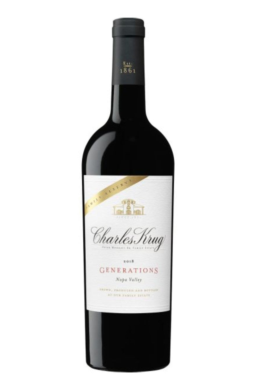 REMAINING STOCK: Charles Krug Family Reserve Generations Red Wine 2018 (750 ml)