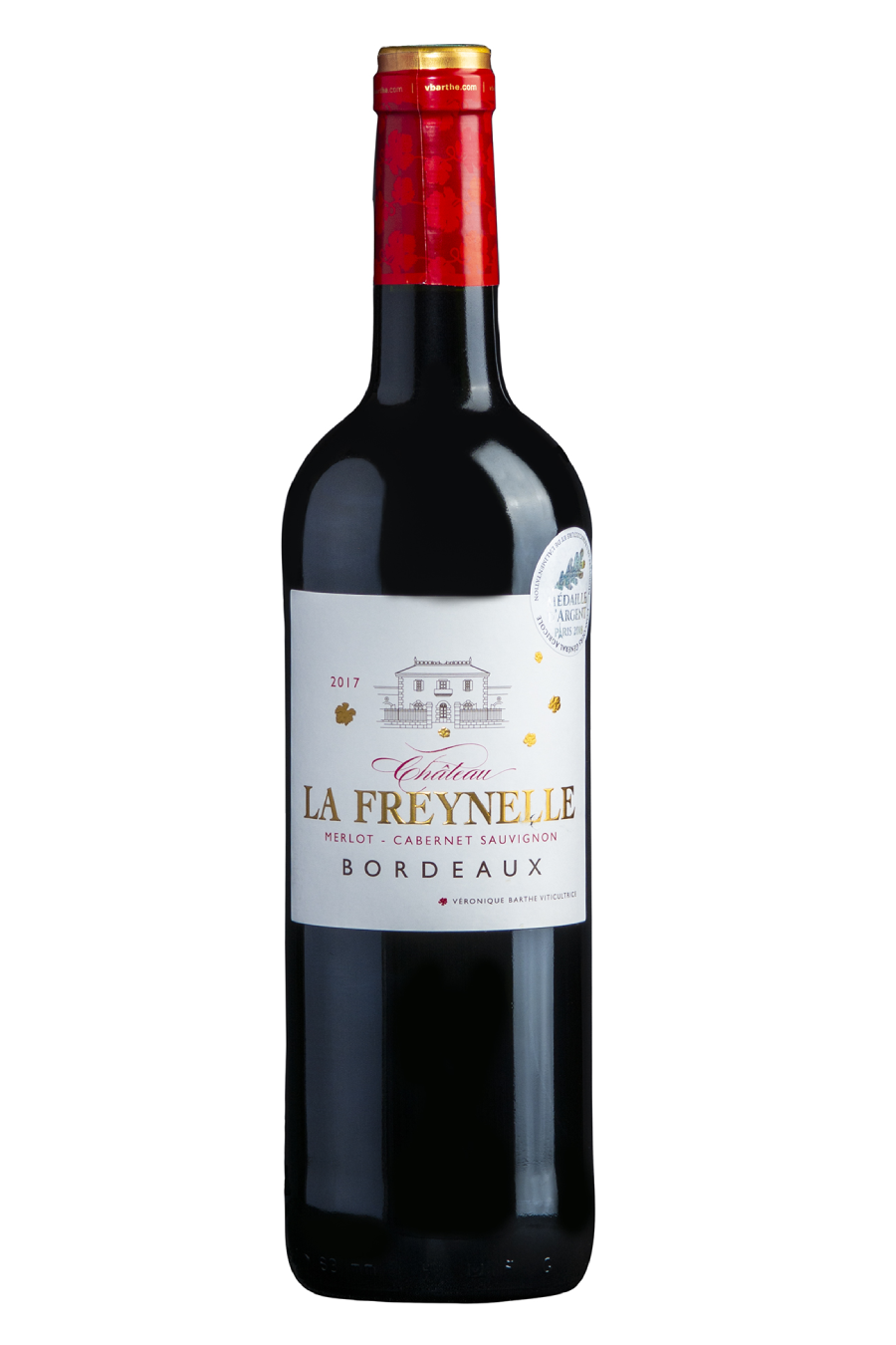 750ml bordeaux glass wine bottle Chateau La Freynelle Rouge Bordeaux (750 ml)