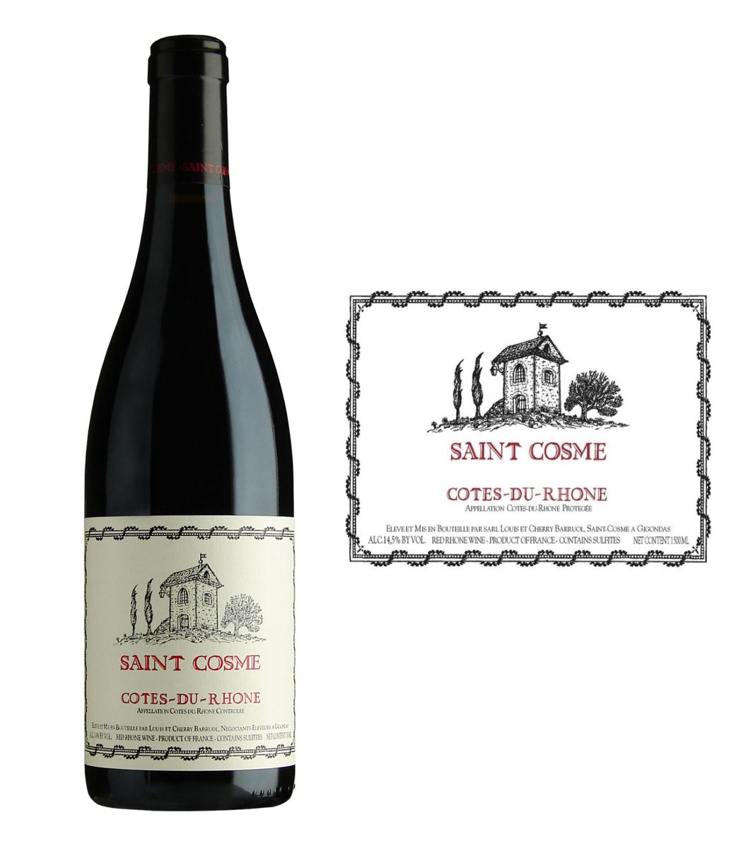 REMAINING STOCK: Chateau de Saint Cosme Cotes du Rhone 2023 (750 ml)