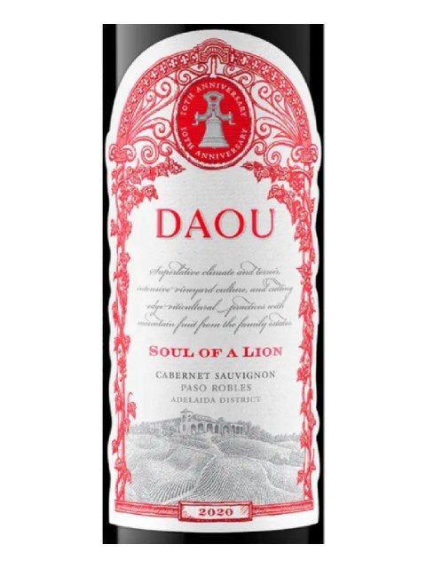 DAMAGED LABEL: DAOU Vineyards Soul of a Lion 2020 (750 ml)