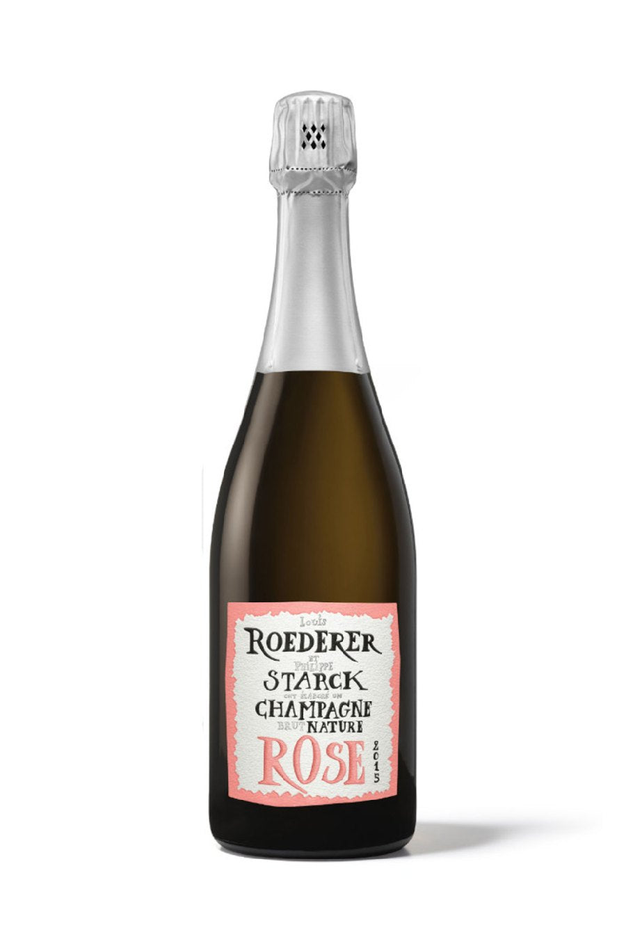 Louis Roederer Brut Nature Rose Champagne Philippe Starck 2015 (750 ml)