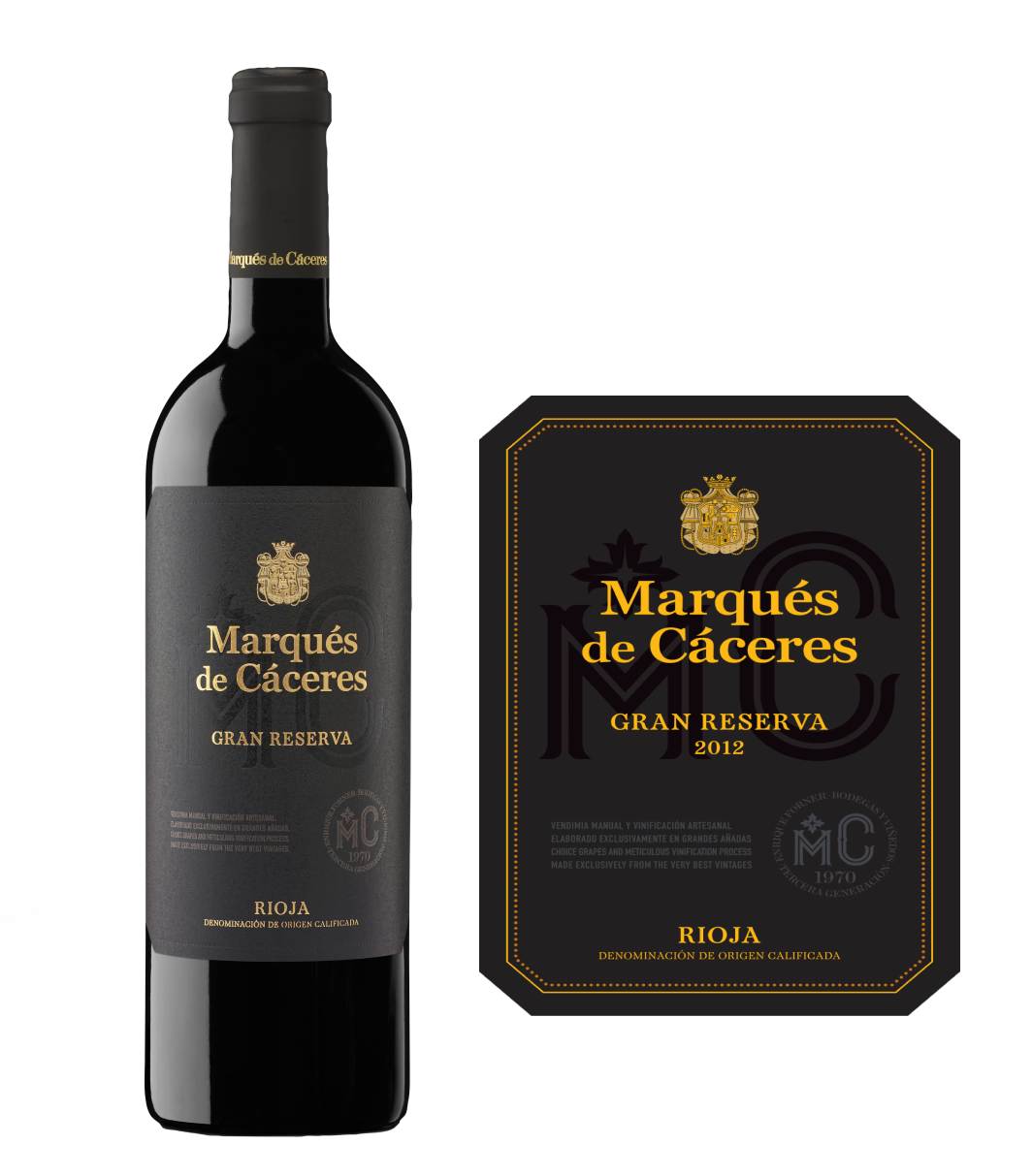 DAMAGED LABEL: Marques de Caceres Rioja Gran Reserva 2015 (750 ml)