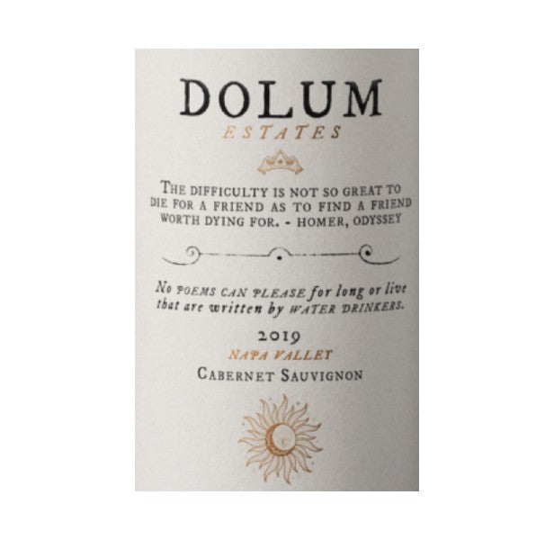 DAMAGED LABEL: Dolum Estates Napa Valley Cabernet Sauvignon 2022 (750 ml)