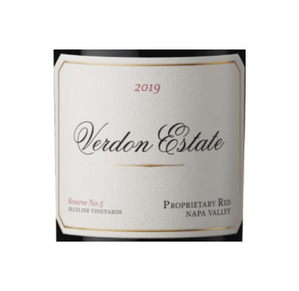 REMAINING STOCK: Verdon Estate Reserve No.5 Blueline Vineyards Proprietary Red Wine 2021 (750 ml)