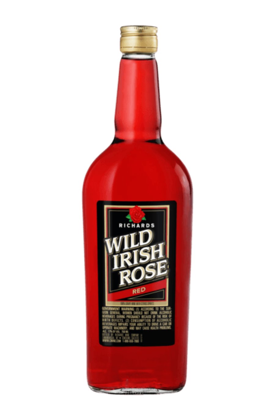 DAMAGED LABEL: Richards Wild Irish Rose 17% (750 ml)