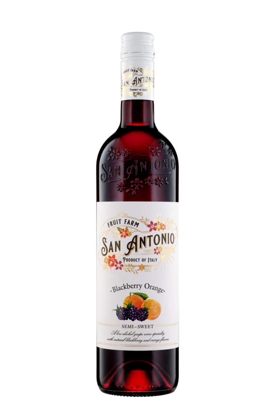 San Antonio Fruit Farm Blackberry Orange Red NV - (750 ml)
