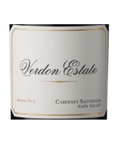 Verdon Estate Reserve No. 5 Cabernet Sauvignon 2022 (750 ml)