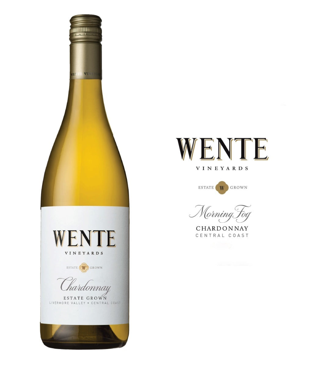 DAMAGED LABEL: Wente Morning Fog Chardonnay 2023 (750 ml)