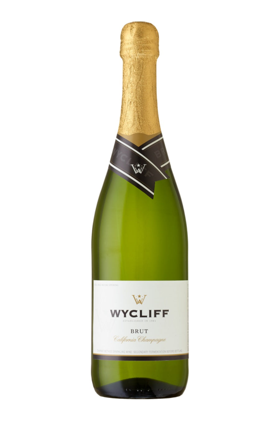 DAMAGED LABEL: William Wycliff Brut Champagne (750 ml)