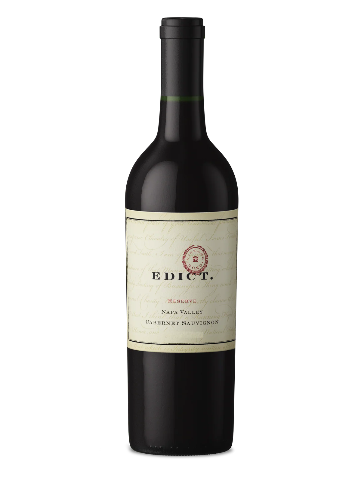 REMAINING STOCK: Edict Napa Valley Reserve Cabernet Sauvignon 2022 (750 ml)