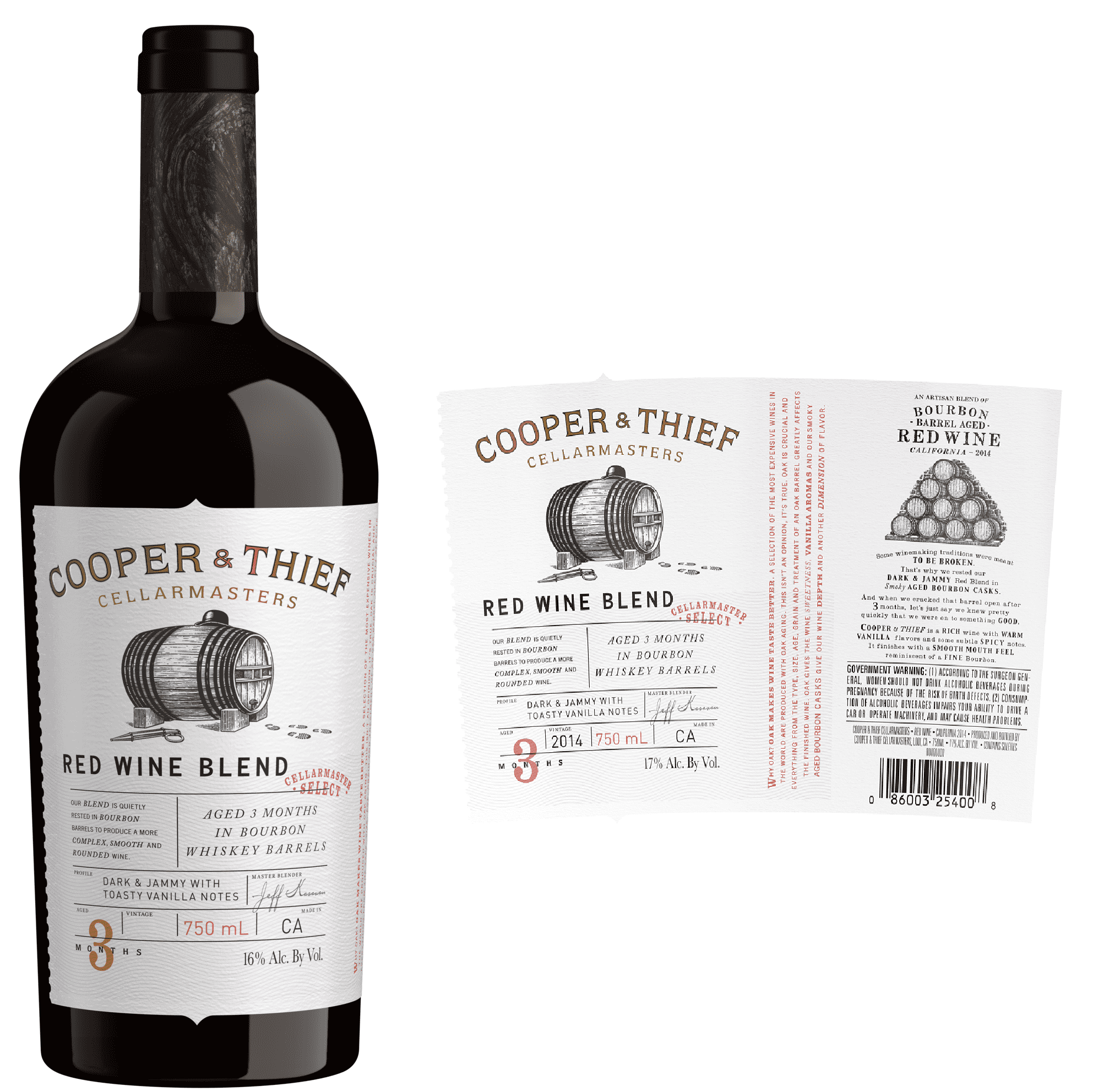 Cooper & Thief Bourbon Barrel Aged Red Blend 2017 (750 ml) - BuyWinesOnline.com