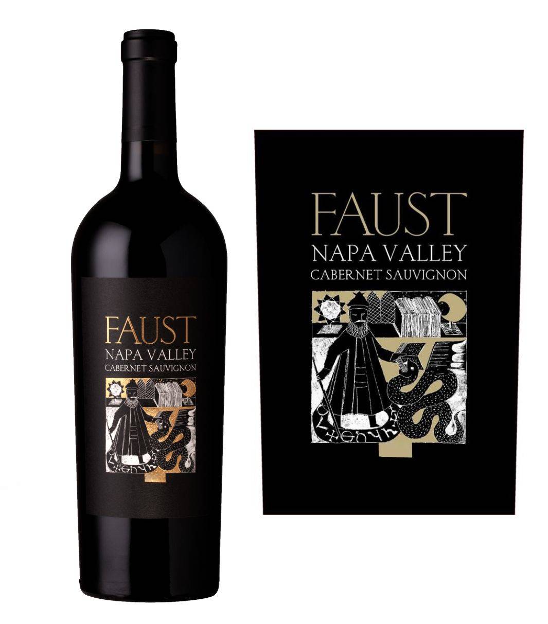 Faust Napa Valley Cabernet Sauvignon 2022 + Velvet Holiday Wine Gift Bag (750 ml)
