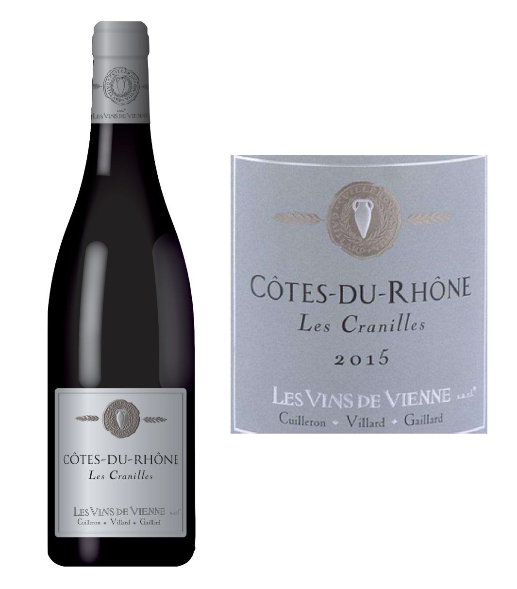 Les Vins de Vienne Les Cranilles Cotes du Rhone 2015 (750 ml)