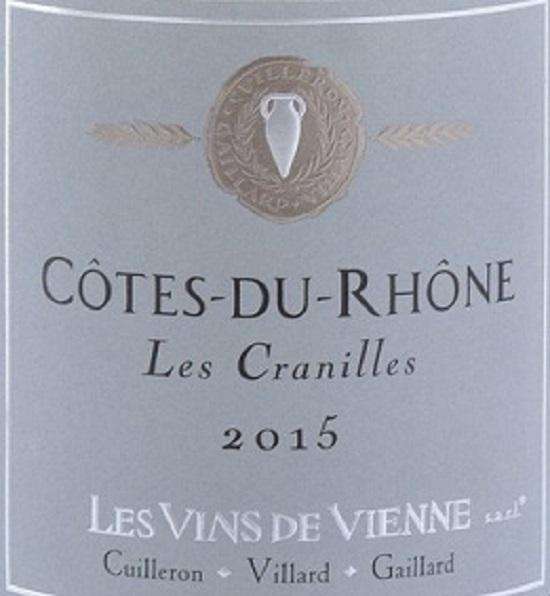 Les Vins de Vienne Les Cranilles Cotes du Rhone 2015 (750 ml) - BuyWinesOnline.com
