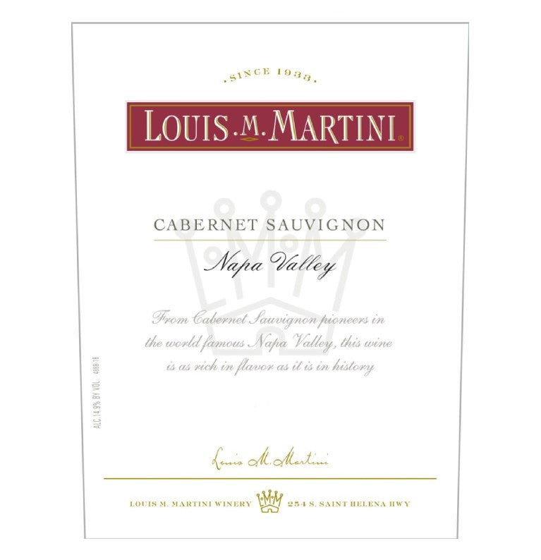 Louis Martini Napa Valley Cabernet Sauvignon 2021 (750 ml)
