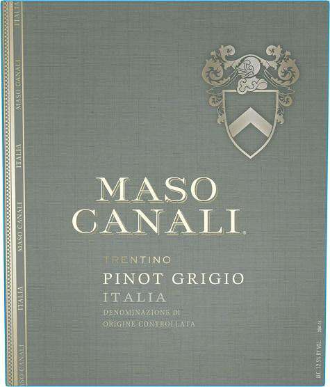 Maso Canali Pinot Grigio 2018 (750 ml) - BuyWinesOnline.com