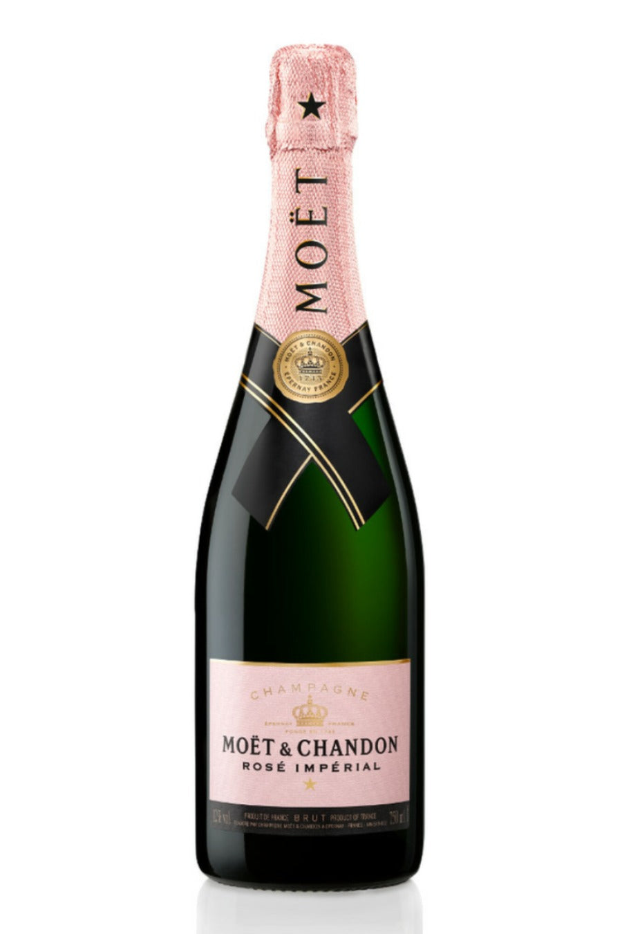DAMAGED LABEL: Moet & Chandon Imperial Rose Brut Champagne (750 ml)