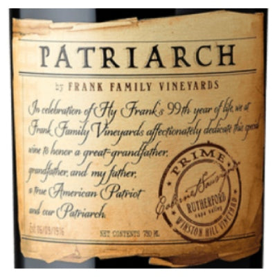 Patriarch Cabernet Sauvignon 2017 by Frank Family Vineyards (750 ml)