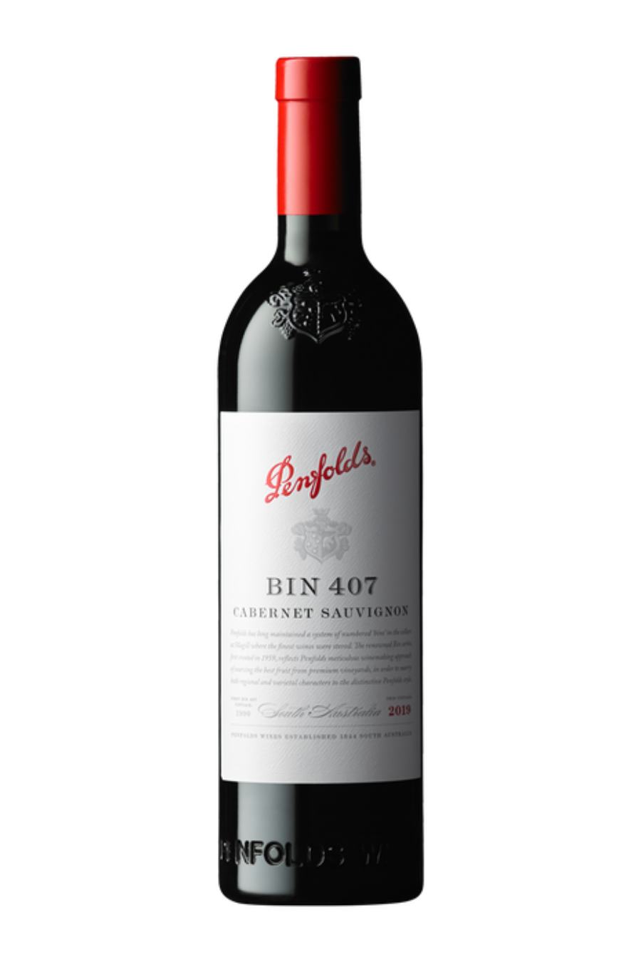 DAMAGED LABEL: Penfolds Bin 407 Cabernet Sauvignon 2017 (750 ml)