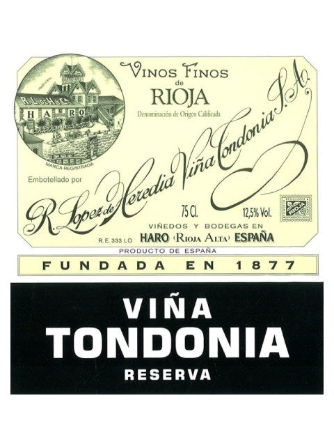 R. Lopez de Heredia Rioja Vina Tondonia Reserva 2012 (750 ml)