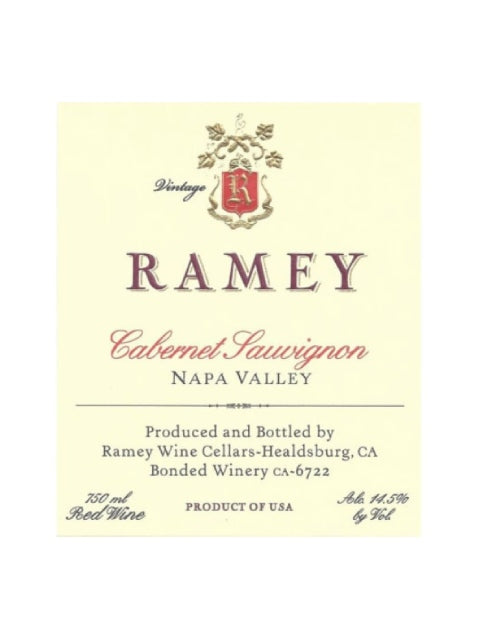 Ramey Napa Valley Cabernet Sauvignon 2018 (750 ml)