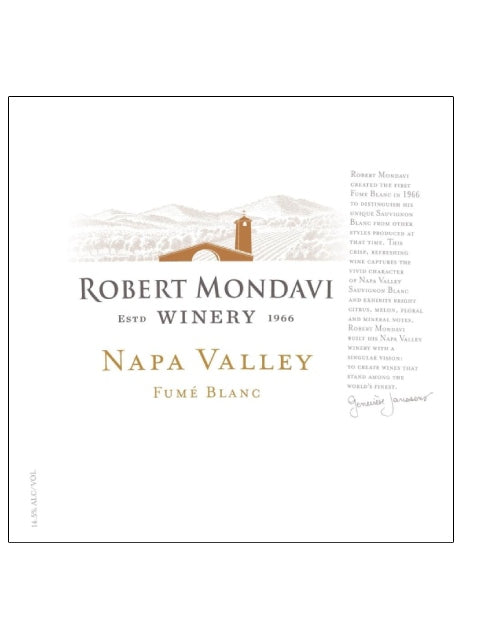 Robert Mondavi Napa Valley Fume Blanc 2018 (750 ml)