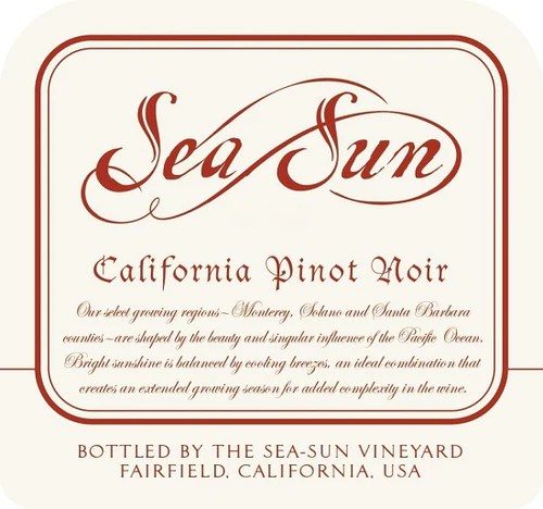 Sea Sun California Pinot Noir 2021 by Charlie Wagner (750 ml)