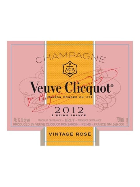 Veuve Clicquot Vintage Brut Rose 2012 (750 ml)