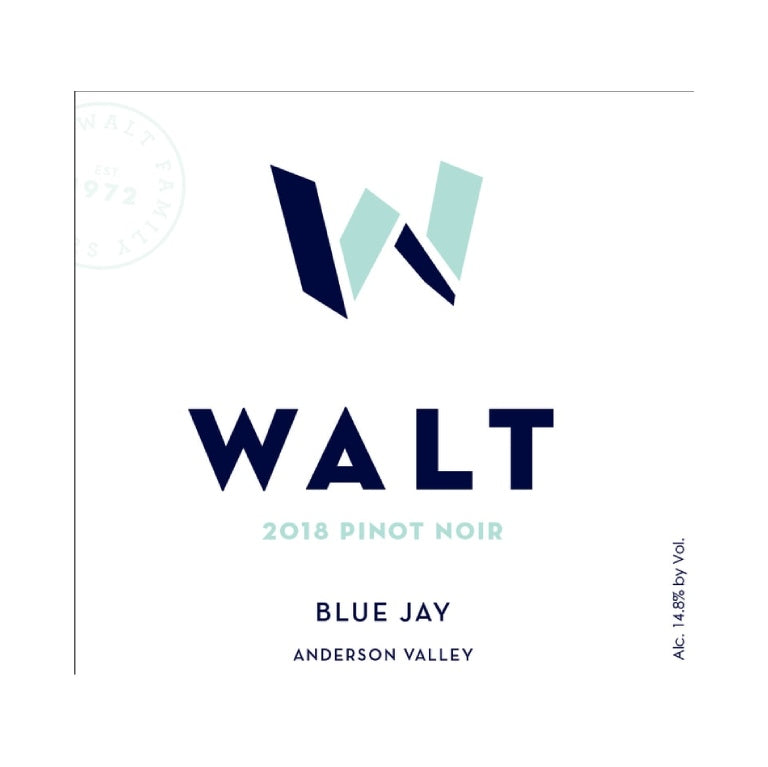 DAMAGED LABEL: Walt Pinot Noir Blue Jay (750 ml)