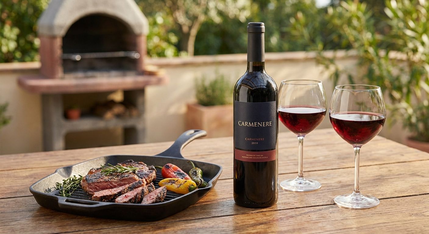 Carmenere wine for grilled dishes