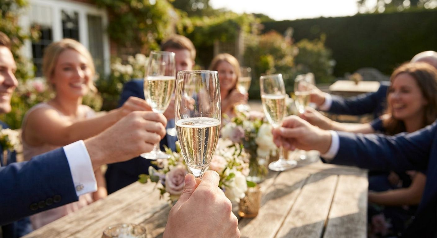 Champagne for wedding toasts