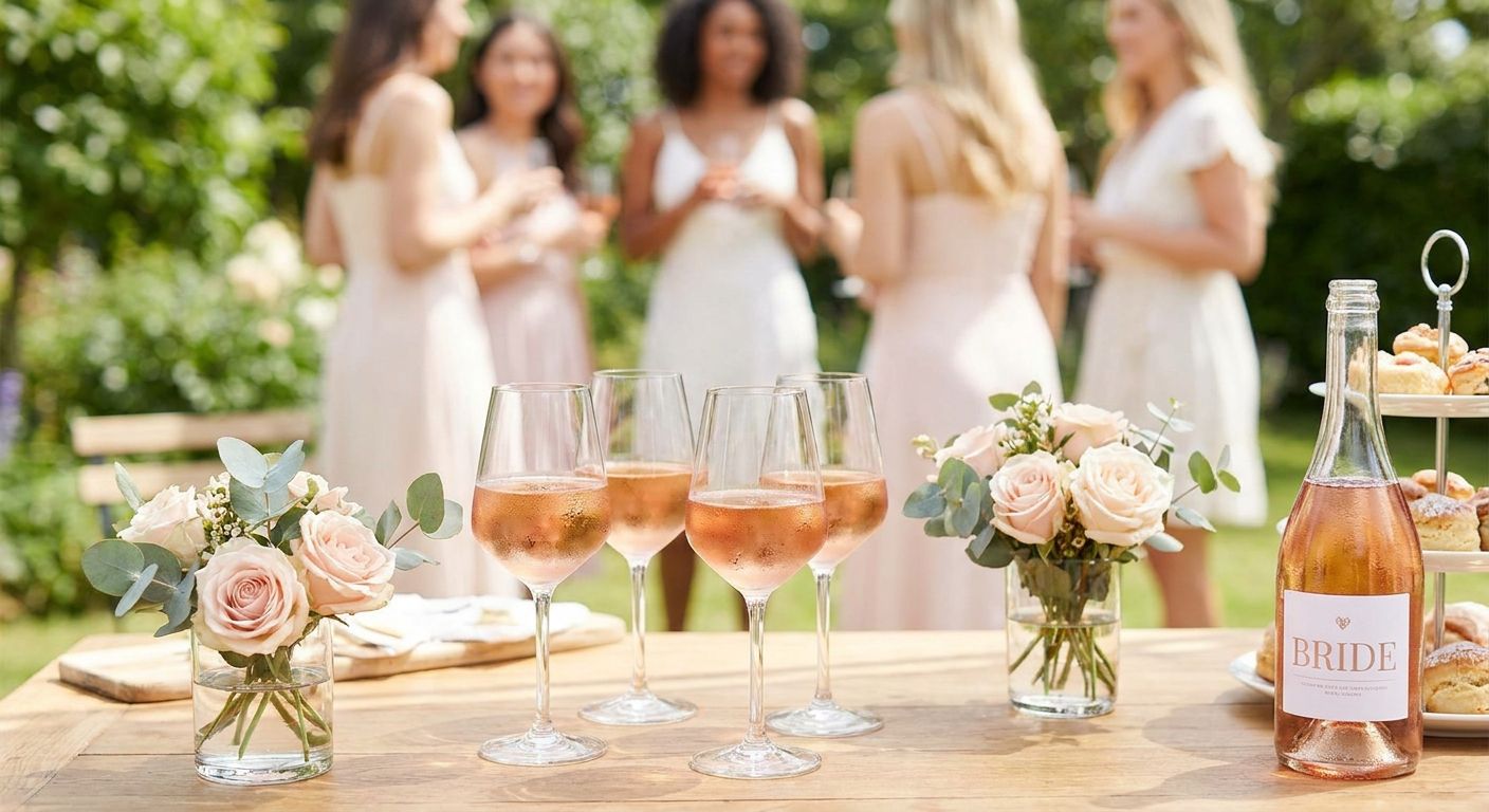 Rosé wine for bridal showers