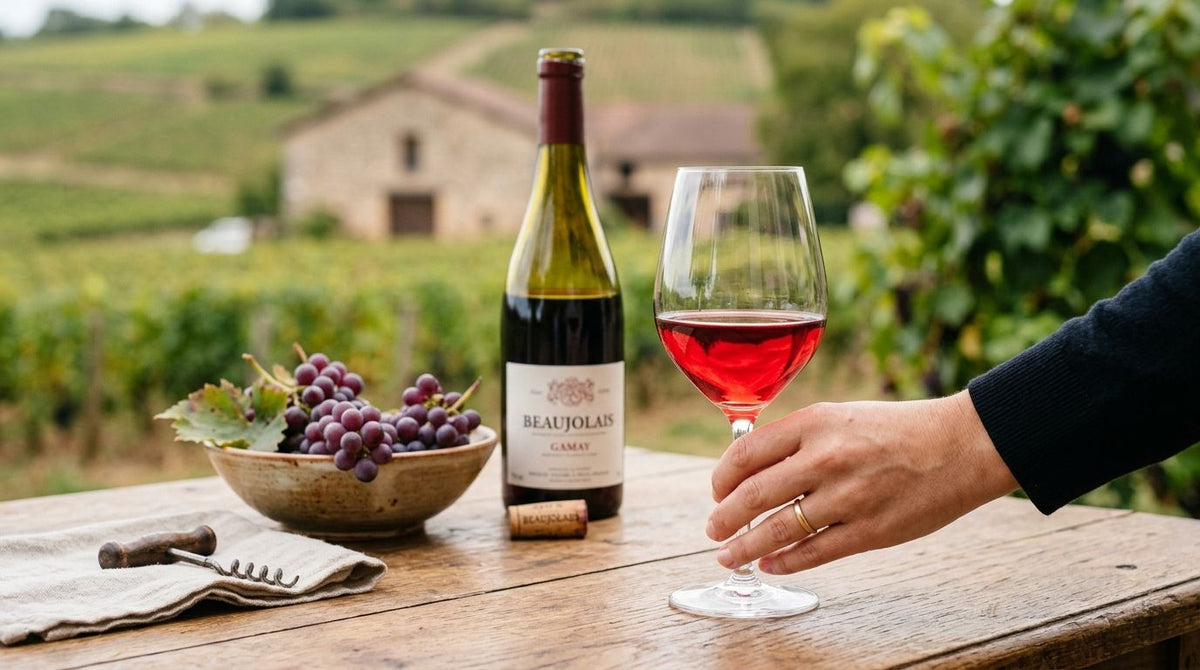 Beaujolais wine for light red wine lovers