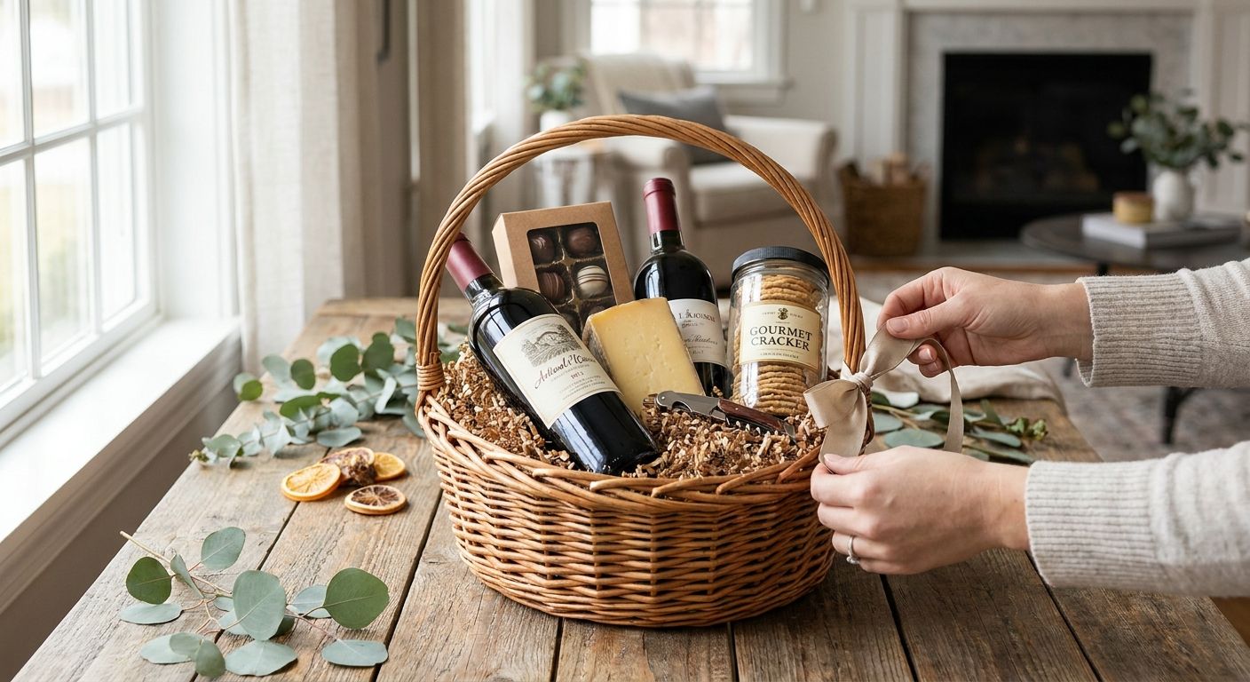 How to build a wine gift basket at home