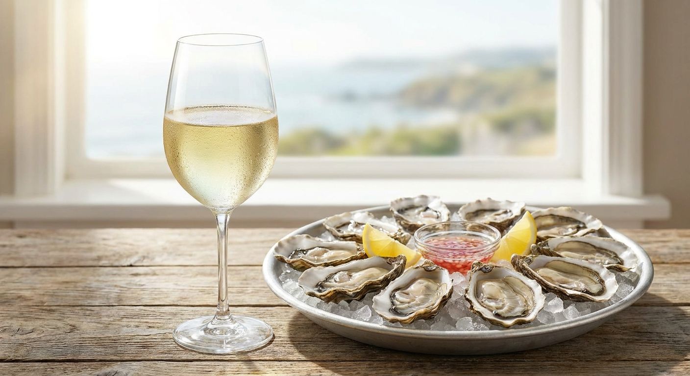 Sauvignon blanc wine for oyster pairing