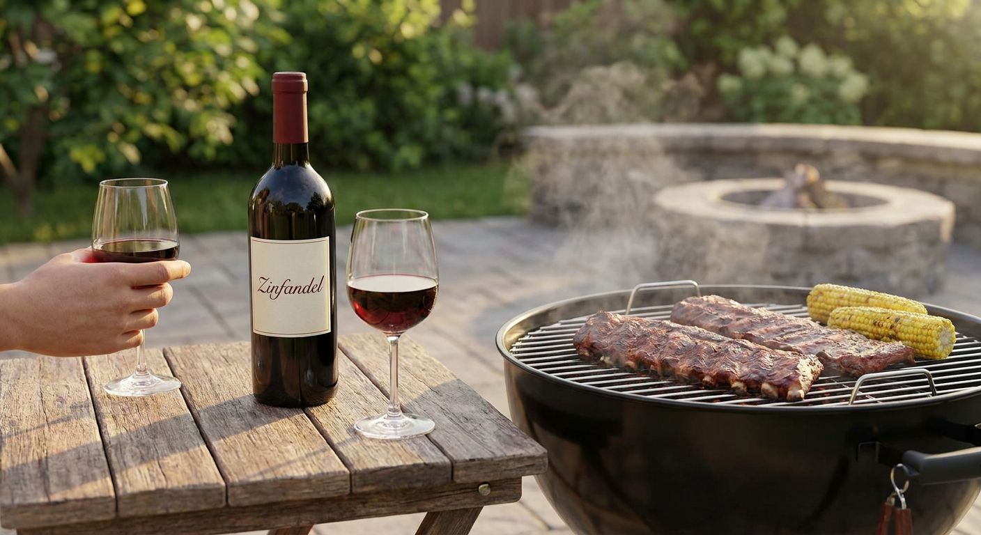 Zinfandel wine for barbecue and grilling