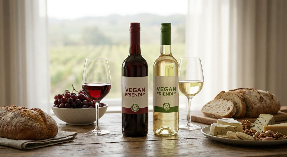 Vegan wine for plant-based diets