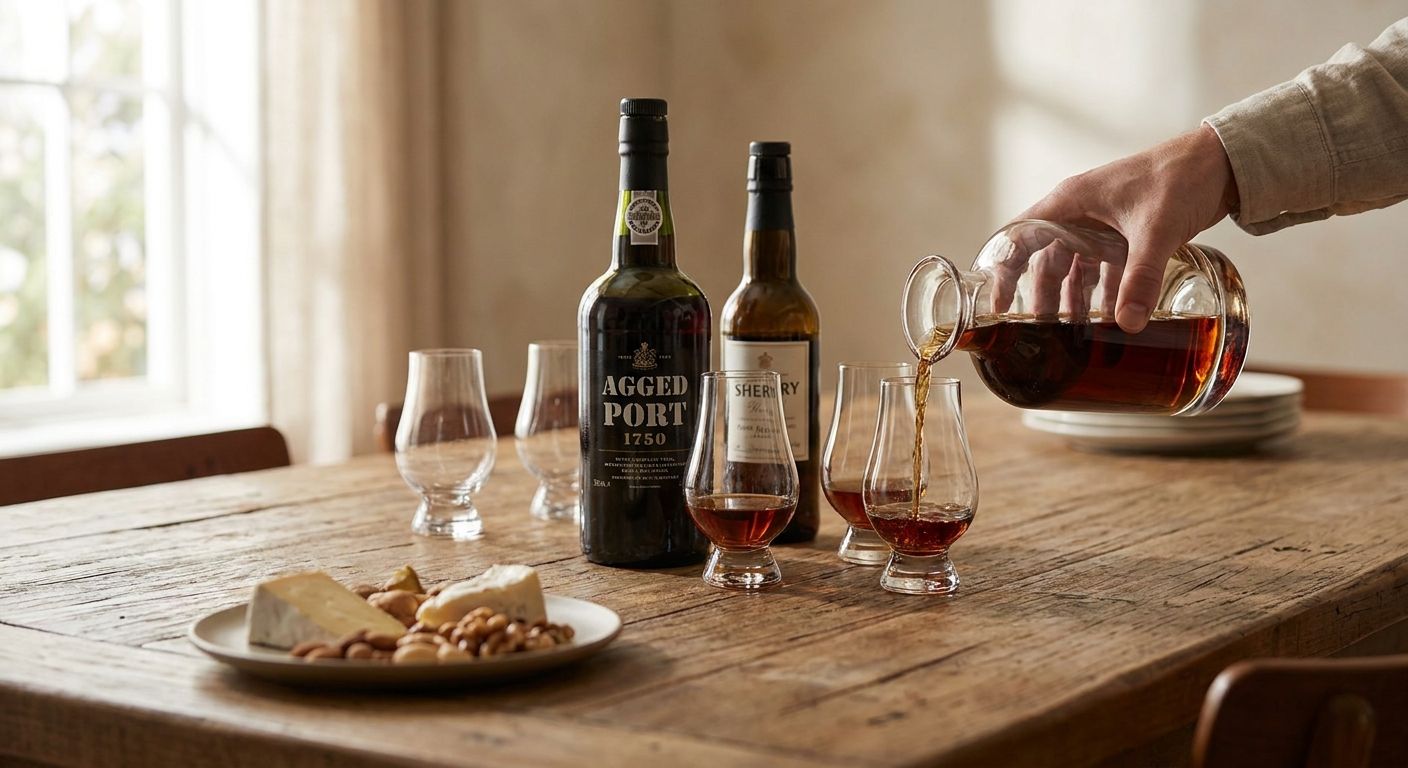 How to serve fortified wine properly