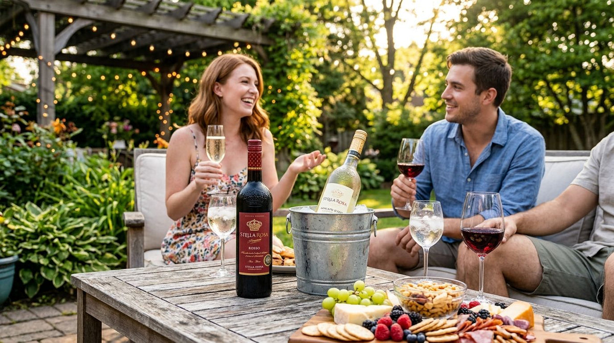 Stella Rosa wine for casual backyard hangouts